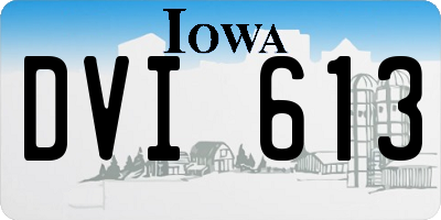IA license plate DVI613