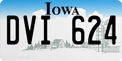 IA license plate DVI624