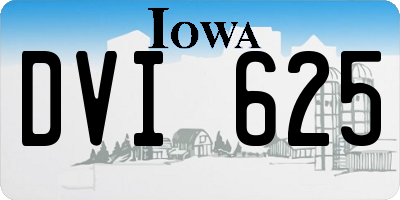 IA license plate DVI625