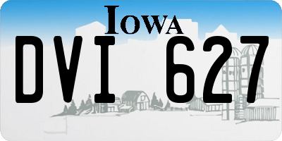 IA license plate DVI627