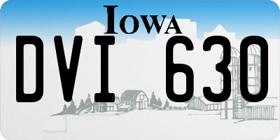 IA license plate DVI630