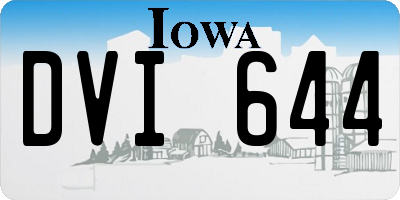 IA license plate DVI644