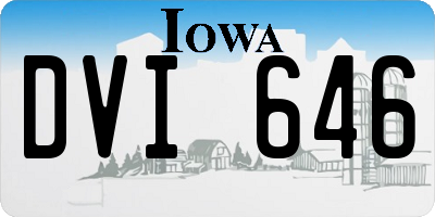 IA license plate DVI646