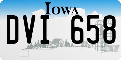 IA license plate DVI658