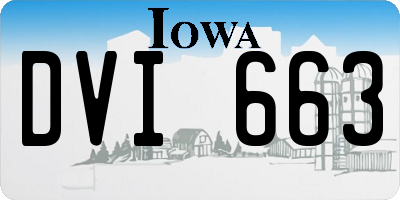 IA license plate DVI663