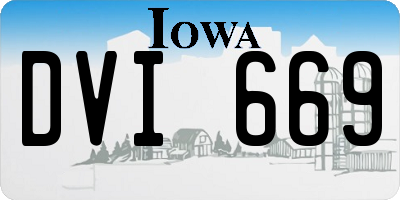 IA license plate DVI669
