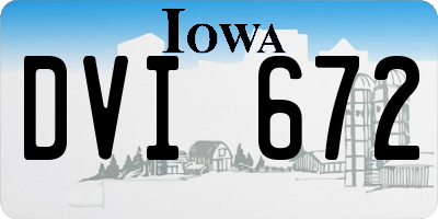 IA license plate DVI672