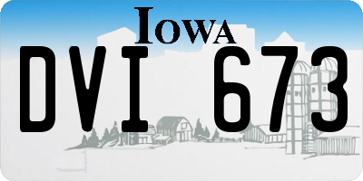 IA license plate DVI673