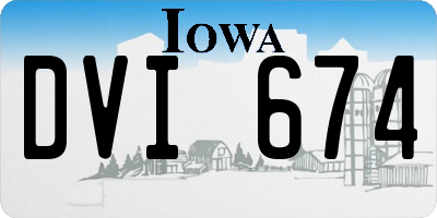 IA license plate DVI674