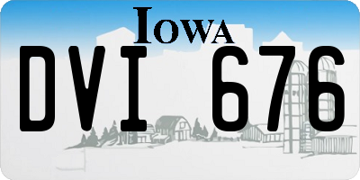 IA license plate DVI676