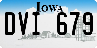 IA license plate DVI679