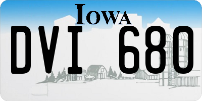 IA license plate DVI680