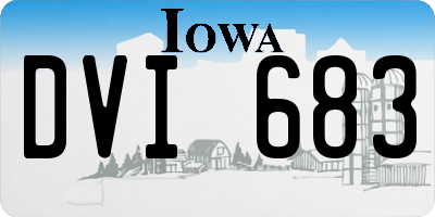 IA license plate DVI683
