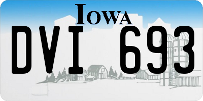 IA license plate DVI693
