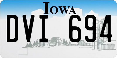 IA license plate DVI694