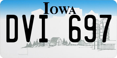 IA license plate DVI697