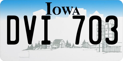 IA license plate DVI703