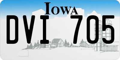 IA license plate DVI705