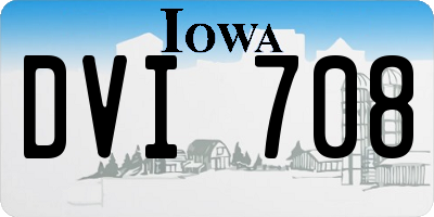 IA license plate DVI708