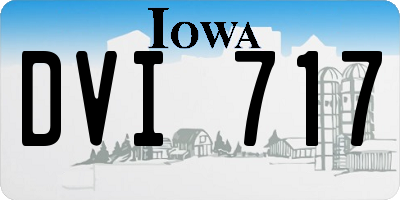 IA license plate DVI717