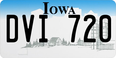 IA license plate DVI720