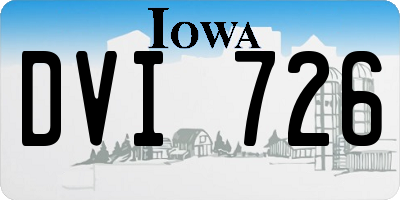 IA license plate DVI726