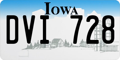 IA license plate DVI728