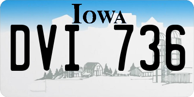 IA license plate DVI736