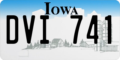 IA license plate DVI741
