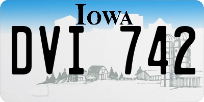 IA license plate DVI742
