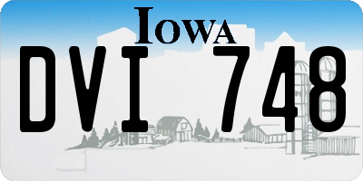 IA license plate DVI748