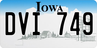 IA license plate DVI749