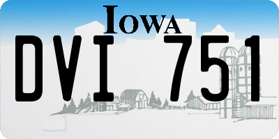 IA license plate DVI751