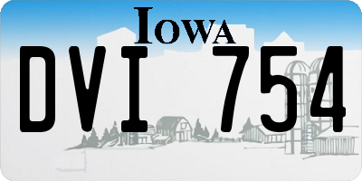 IA license plate DVI754