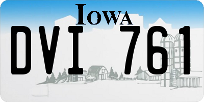 IA license plate DVI761