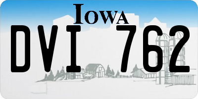 IA license plate DVI762