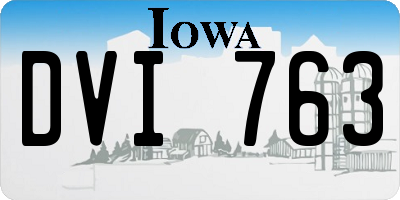 IA license plate DVI763