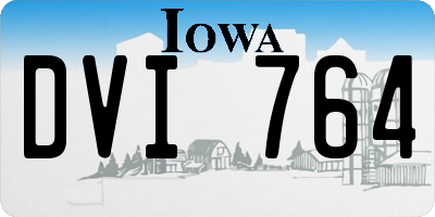 IA license plate DVI764