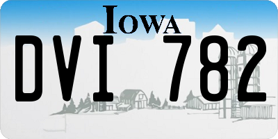IA license plate DVI782