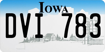 IA license plate DVI783