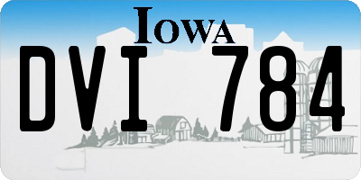 IA license plate DVI784