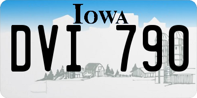 IA license plate DVI790