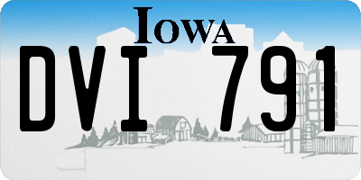IA license plate DVI791