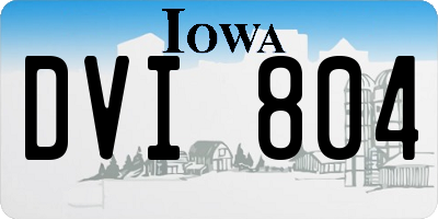 IA license plate DVI804