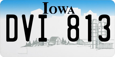 IA license plate DVI813