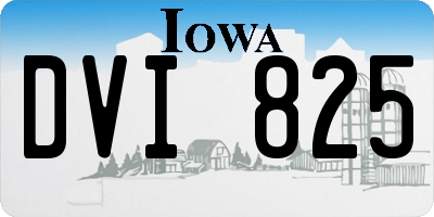 IA license plate DVI825