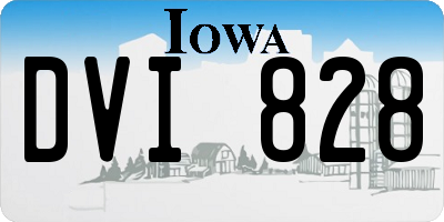 IA license plate DVI828