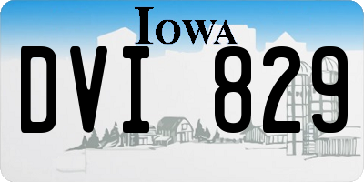 IA license plate DVI829