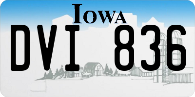 IA license plate DVI836