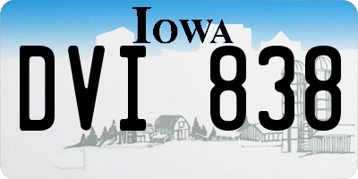 IA license plate DVI838